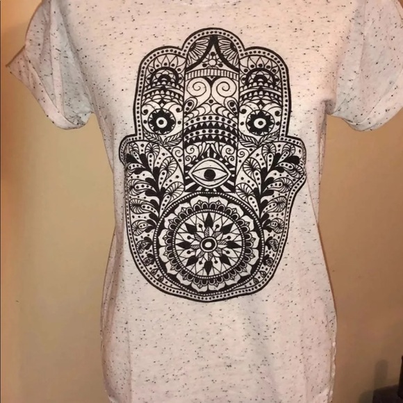 2Kuhl White Tee with Black Design & Cuffed Sleeves - Picture 2 of 6